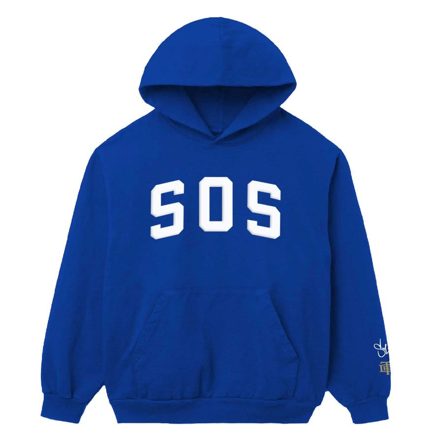 SZA MERCHANDISE - BLUE SOS TOUR HOODIE